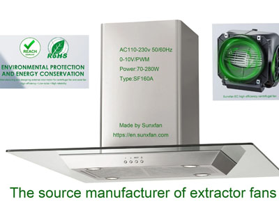 부엌 추출기 팬: SF160D-E092B3 Seriers