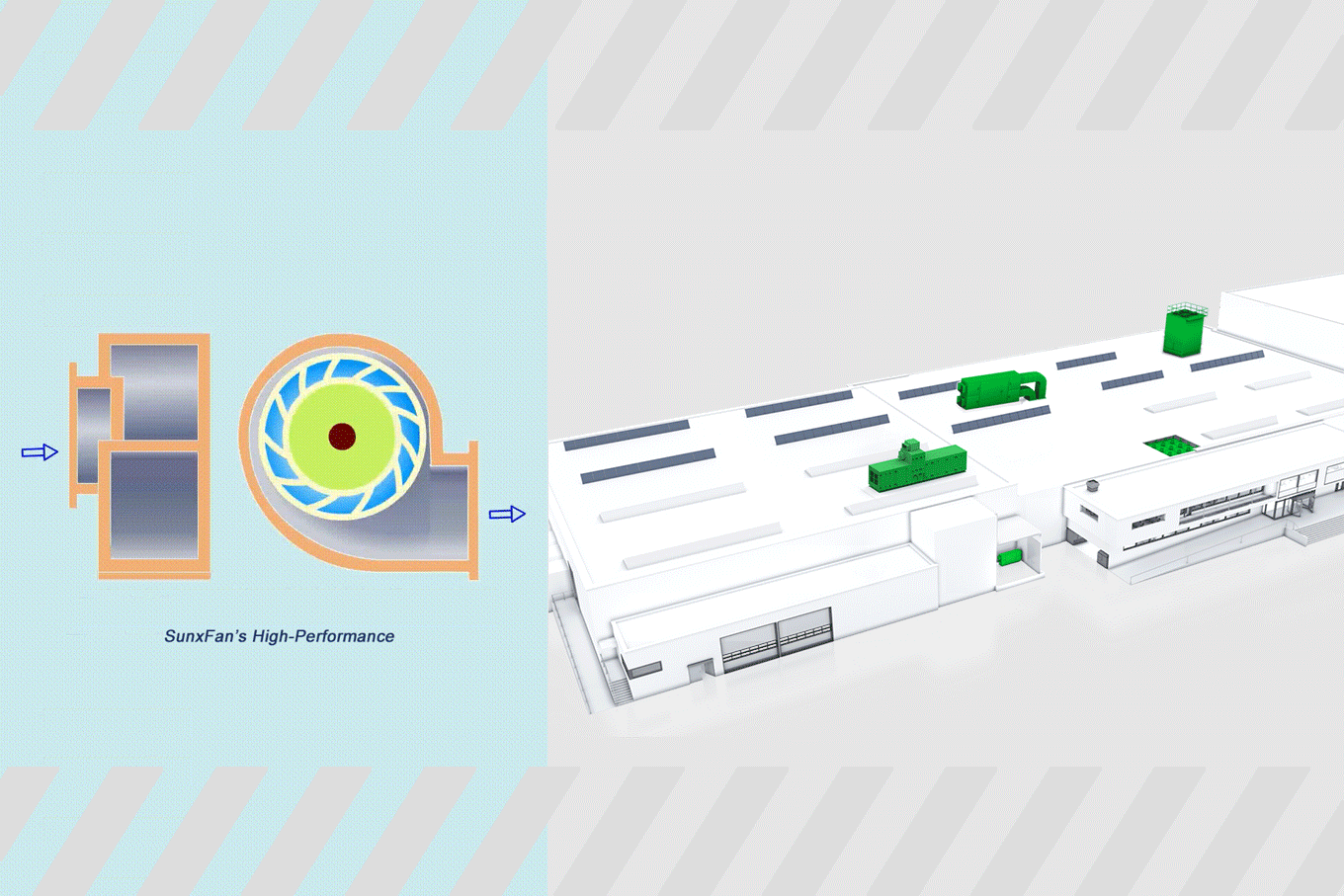 SunxFan 원심 팬의 비디오